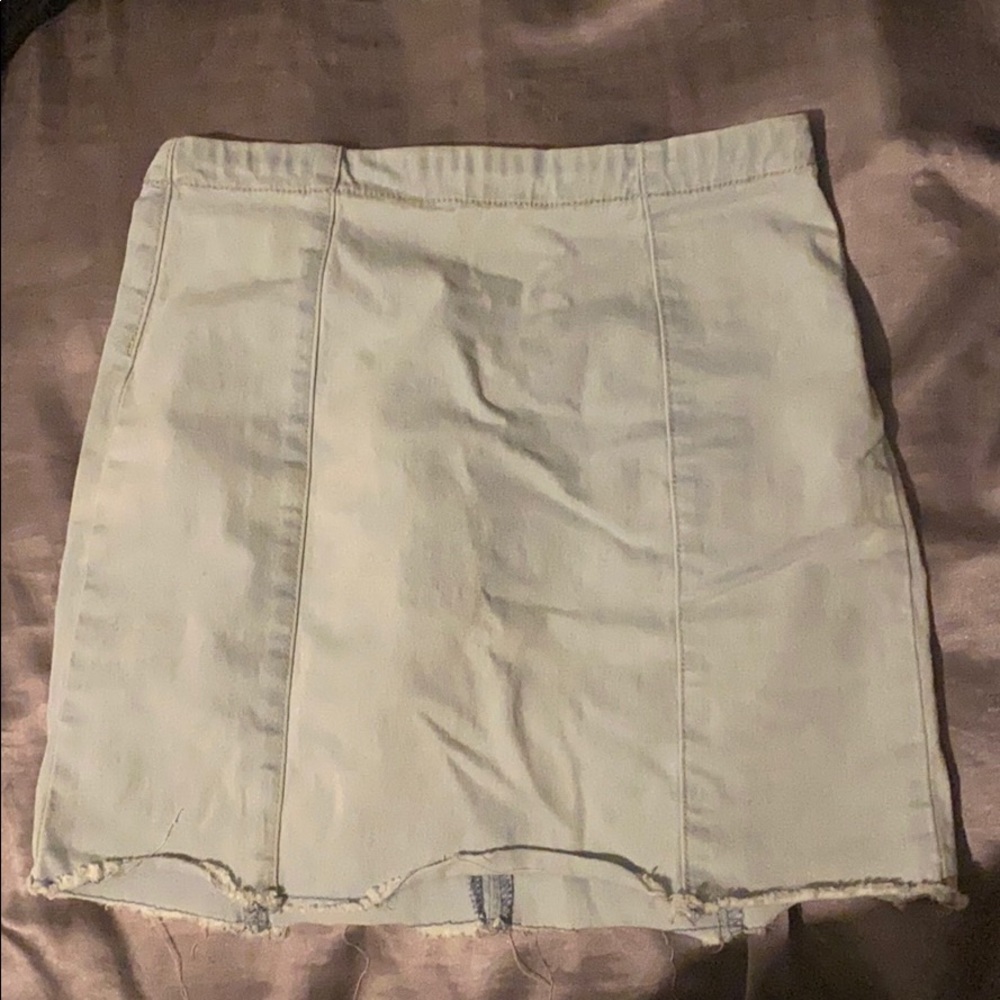 Light blue jean skirt